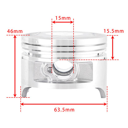 Kit cilindro cilindro 200cc per Zongshen Loncin Kinroad CG200 ATV Quad cinese 4T