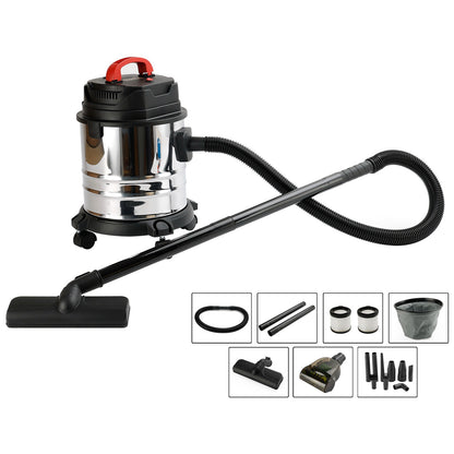 Aspirateur 1800W, aspirateur sec et humide, aspirateur industriel 18L Steel Stainless