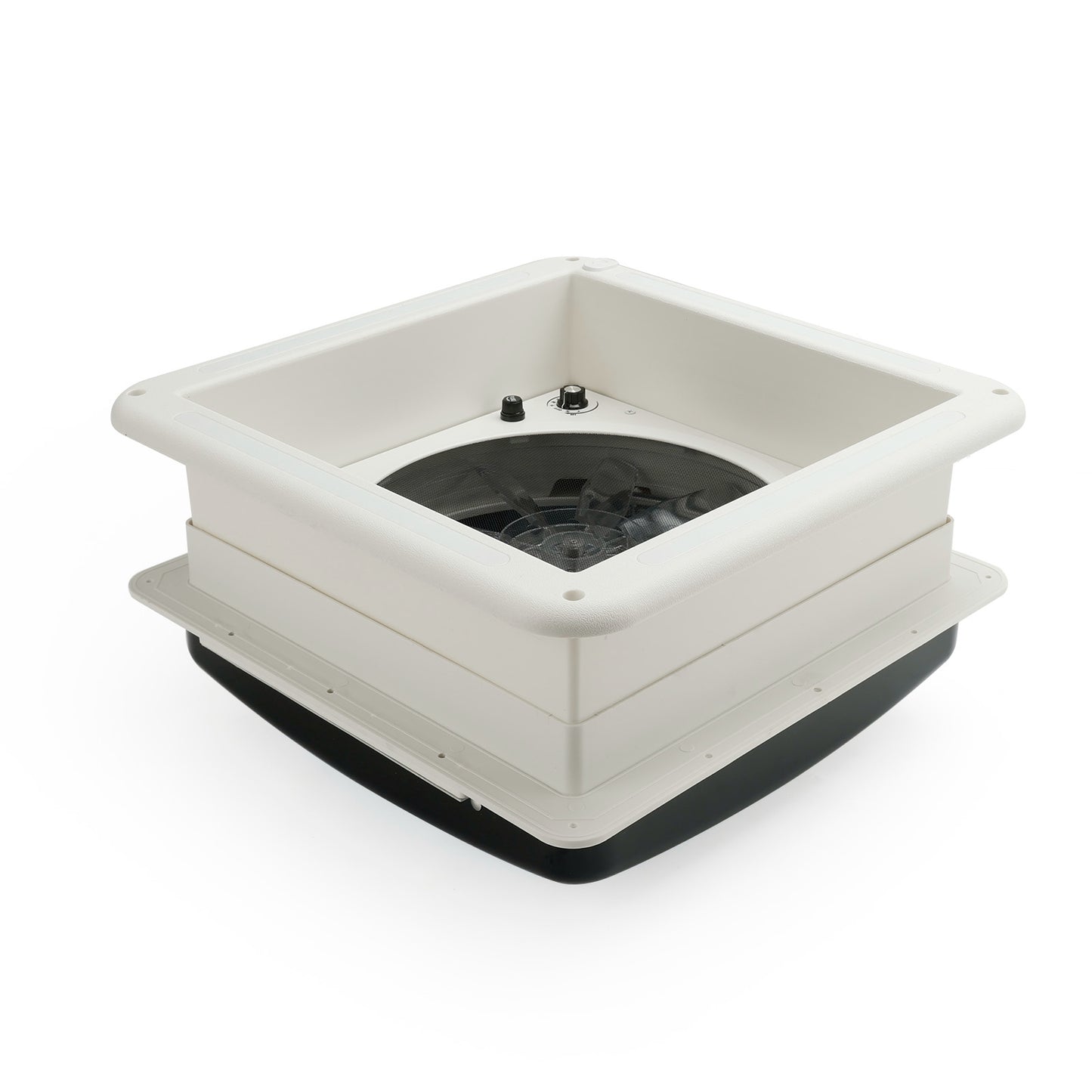 Ventilatore da tetto per camper da 14 pollici, motore a 3 velocità, lucernario da 12 V con luce a LED