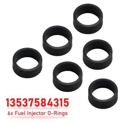 6 O-ring per iniettori di carburante 13537584315 per BMW E88 E90 E92 E60 E70 F10