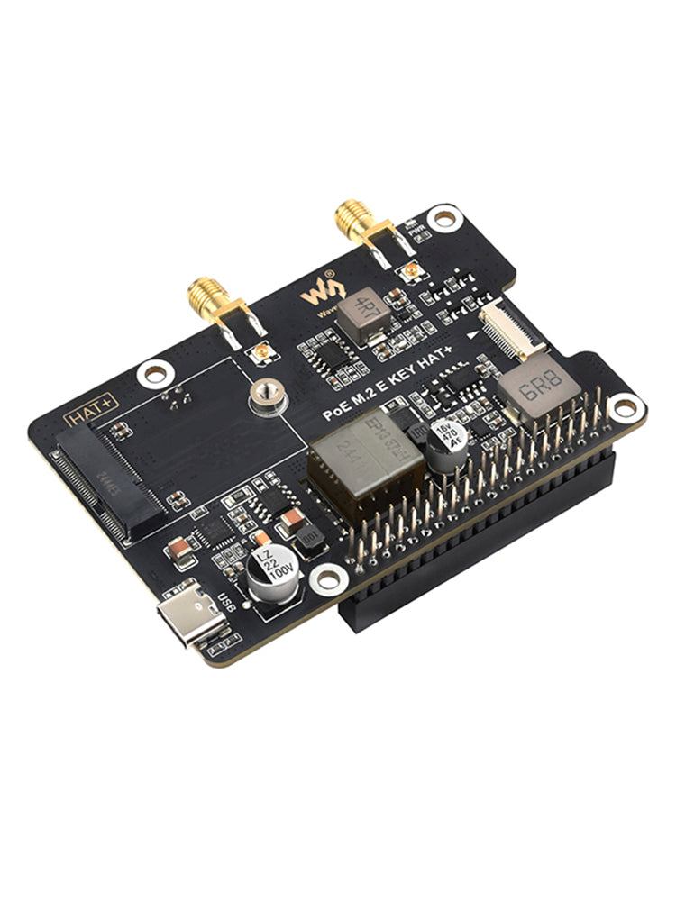 Scheda adattatore di alimentazione Ethernet PoE per Raspberry Pi 5 PCIe a M.2 E Key