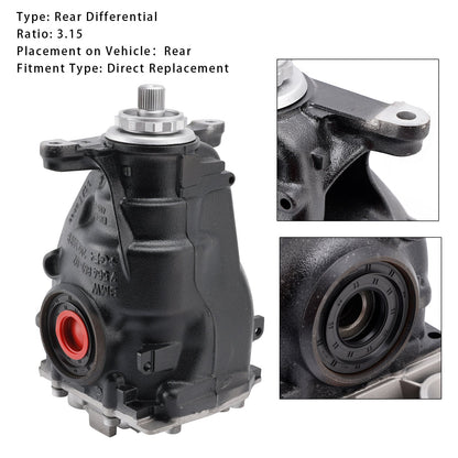 Gruppo differenziale posteriore rapporto 3,15 33107636992 per BMW X5 F15 2014-2018 X6
