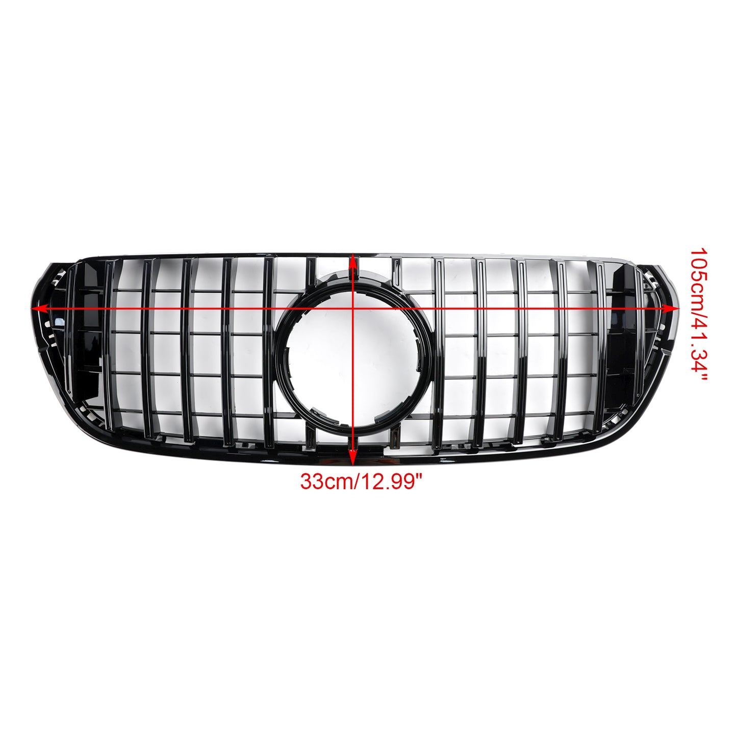 Per Mercedes Benz Classe X X470 2017-2019 Griglia paraurti anteriore nera