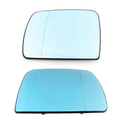 Specchietto retrovisore lato guida sinistro e destro riscaldato blu per BMW X5 E53 1998-2006