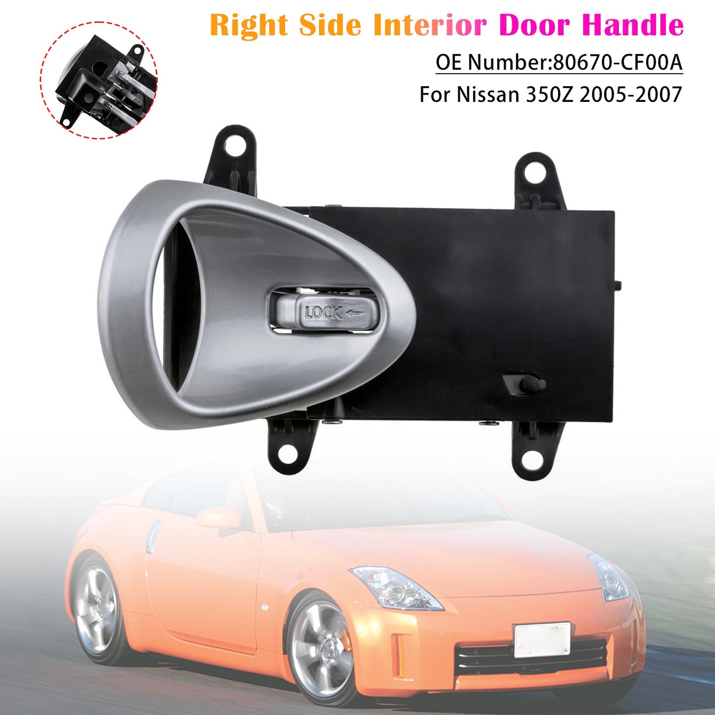 Maniglia interna della portiera destra Nissan 350Z 2005-2007 80670-CF00A