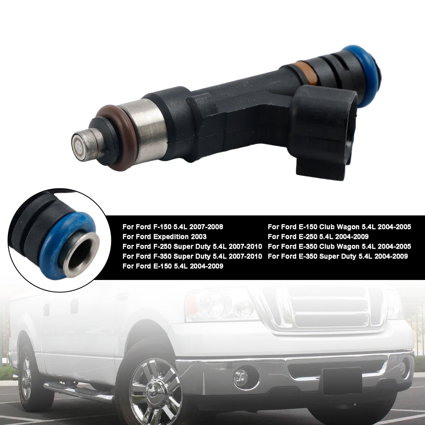 1PZ/8PZ iniettore carburante 0280158138 adatto per Ford F150 F-150 5.4L 2007-2009 E150 E250