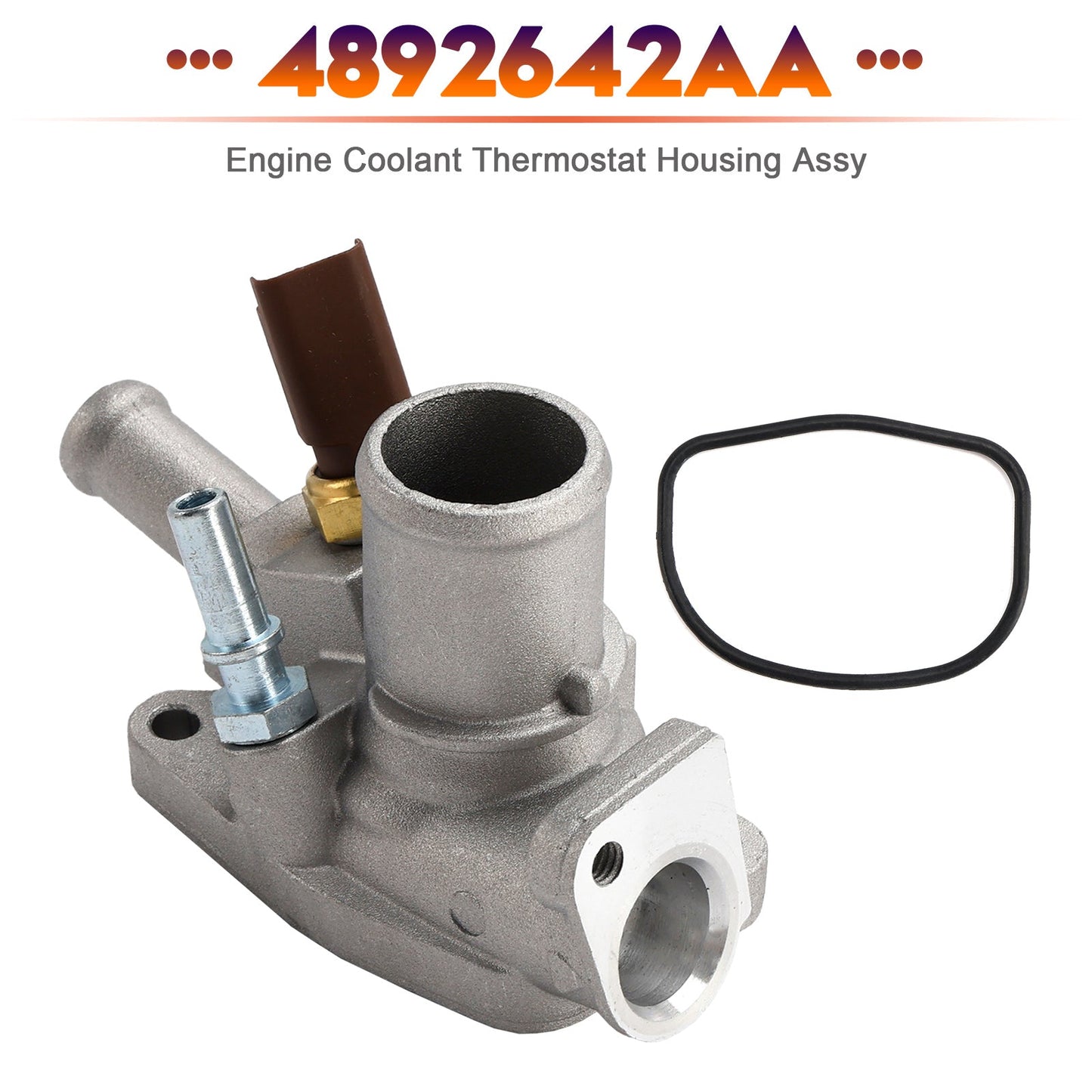 Alloggiamento termostato liquido di raffreddamento motore per Dodge Dart L4 1.4L 4892642AA