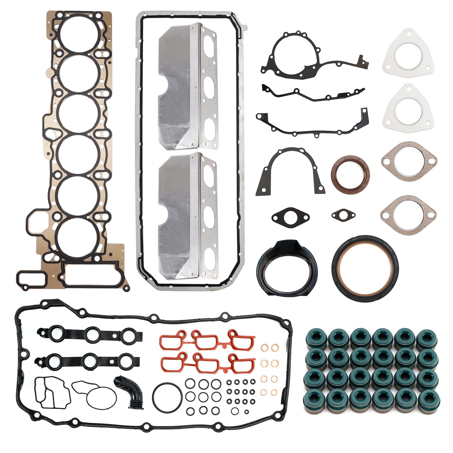 Kit guarnizioni testata motore completo WG1001656 per BMW 325Ci (E46) 2.5L L6 DOHC M54 B25, anni 2001-2006.