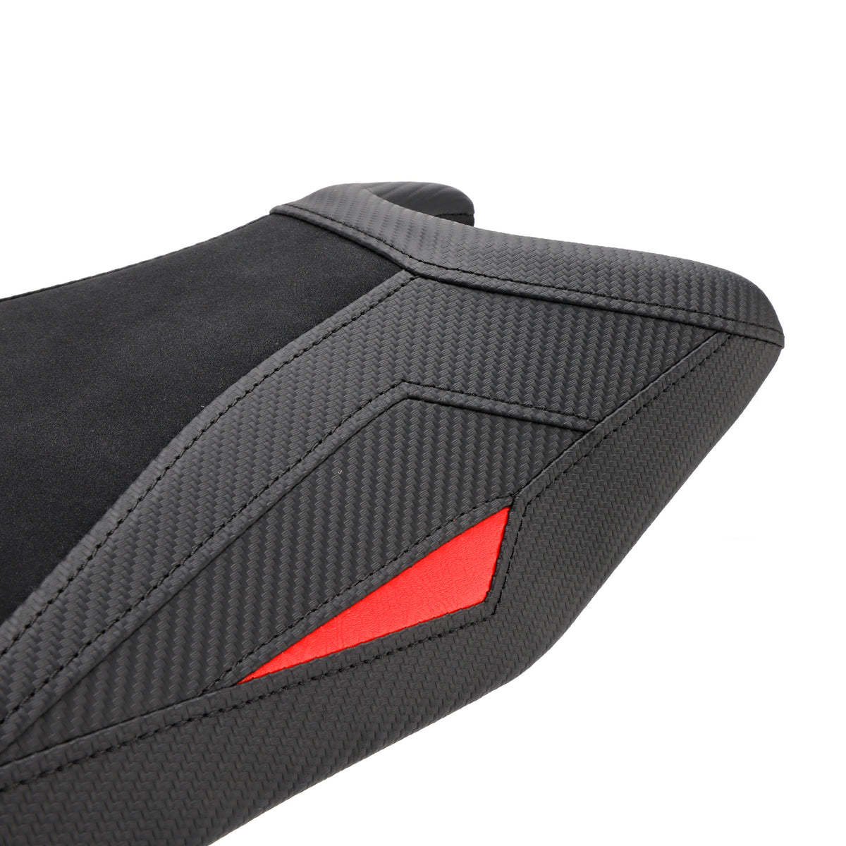 Kit sella conducente e passeggero Rs 457 per Aprilia RS457 2024-2025, cuscino in PU rosso.