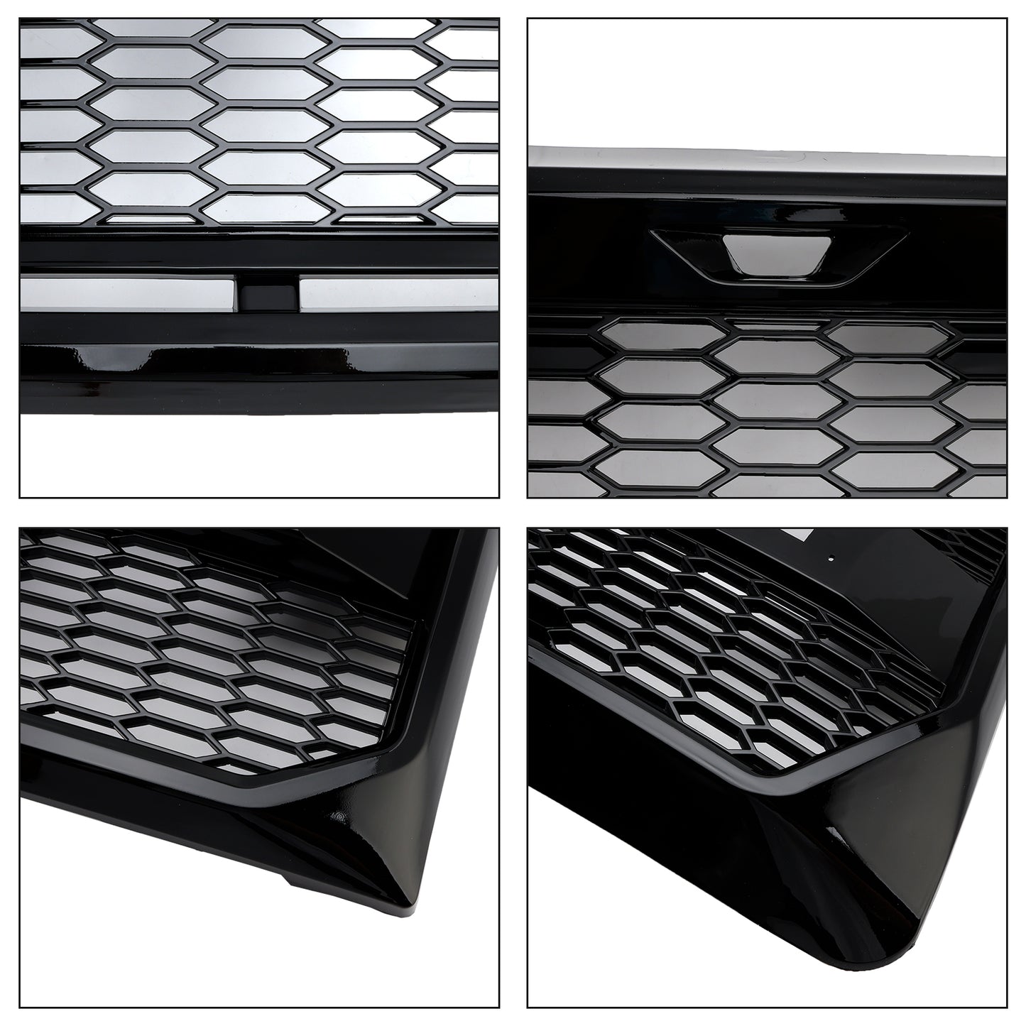 Griglia paraurti anteriore stile Raptor nero lucido adatta per Ford F150 2009-2014