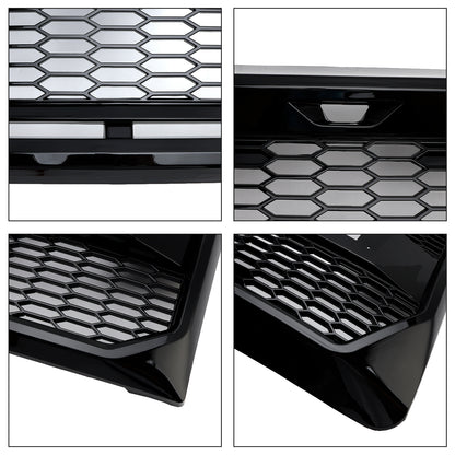 Griglia paraurti anteriore stile Raptor nero lucido adatta per Ford F150 2009-2014