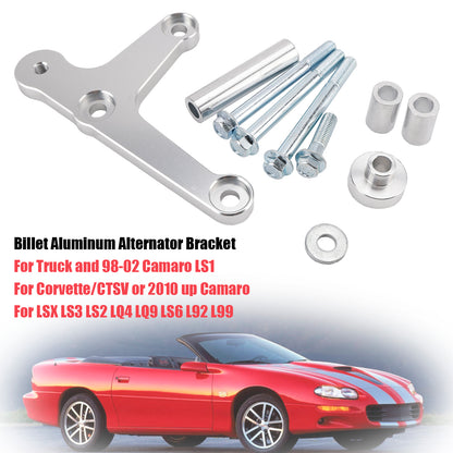 Staffa alternatore in alluminio billet per Camaro LS1 LSX LS3 1998-2002