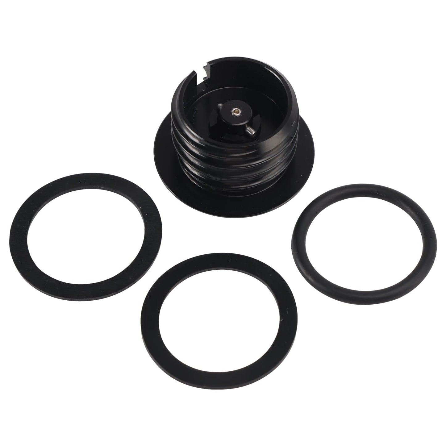 Tappo serbatoio a scomparsa ventilato nero per Softail Low Rider Dyna Sport Super Glide