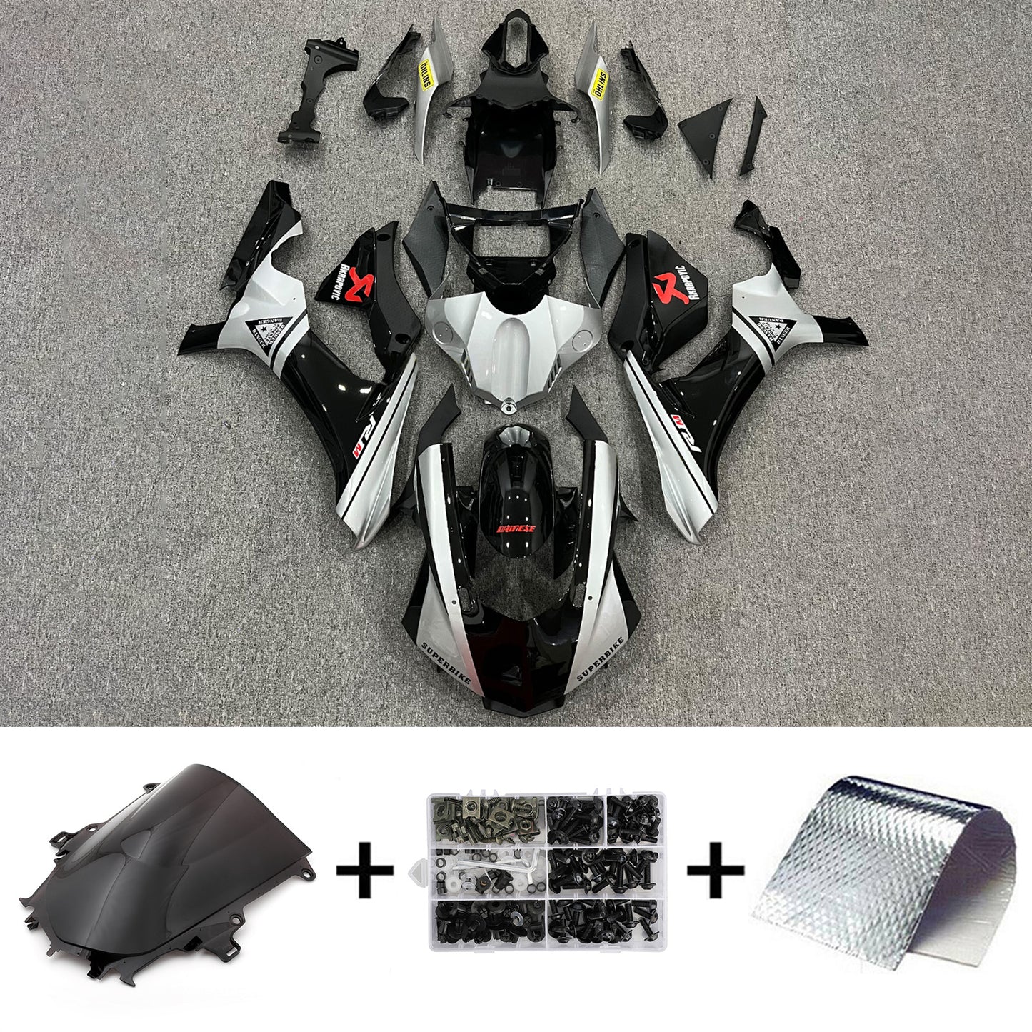 Kit carenatura BODYWORK ABS di plastica per Yamaha YZF 1000 R1 2015-2019