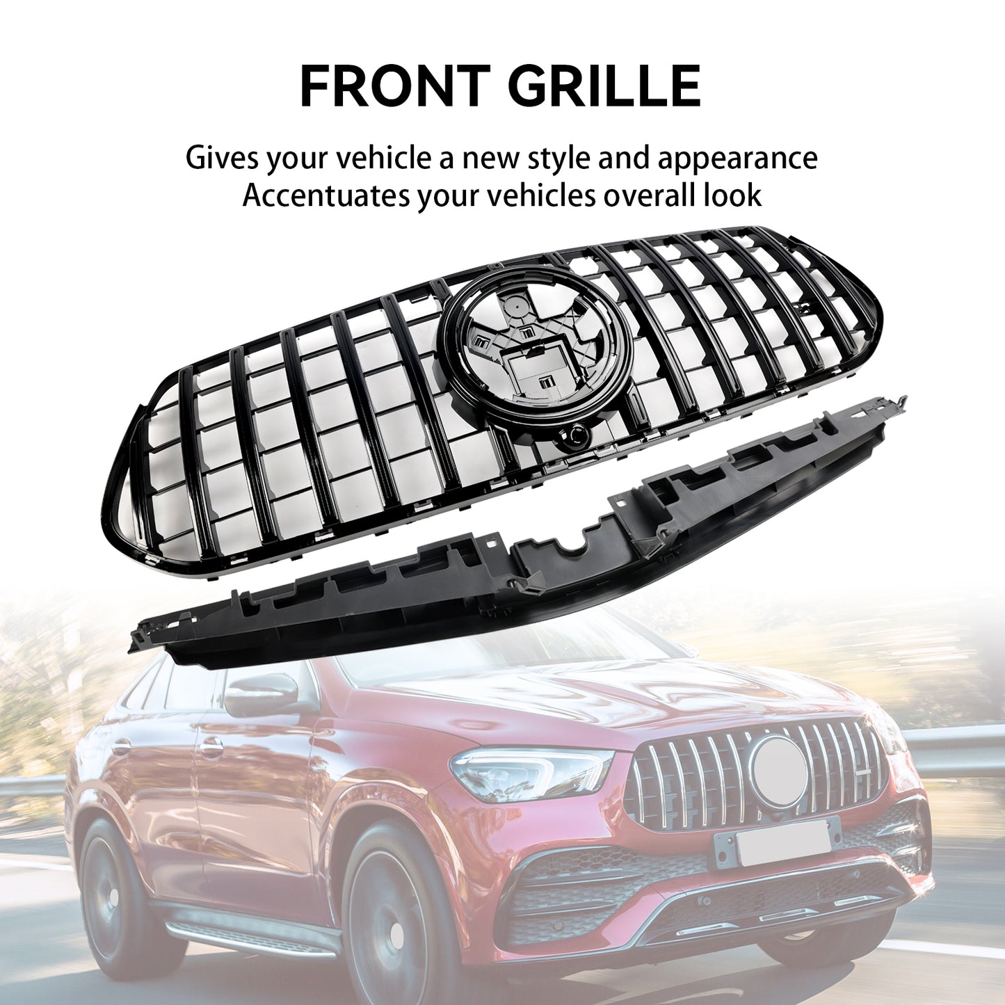 Per Mercedes Benz W167 GLE 350 GLE450 AMG-Line 2024 Griglia per paraurti anteriore