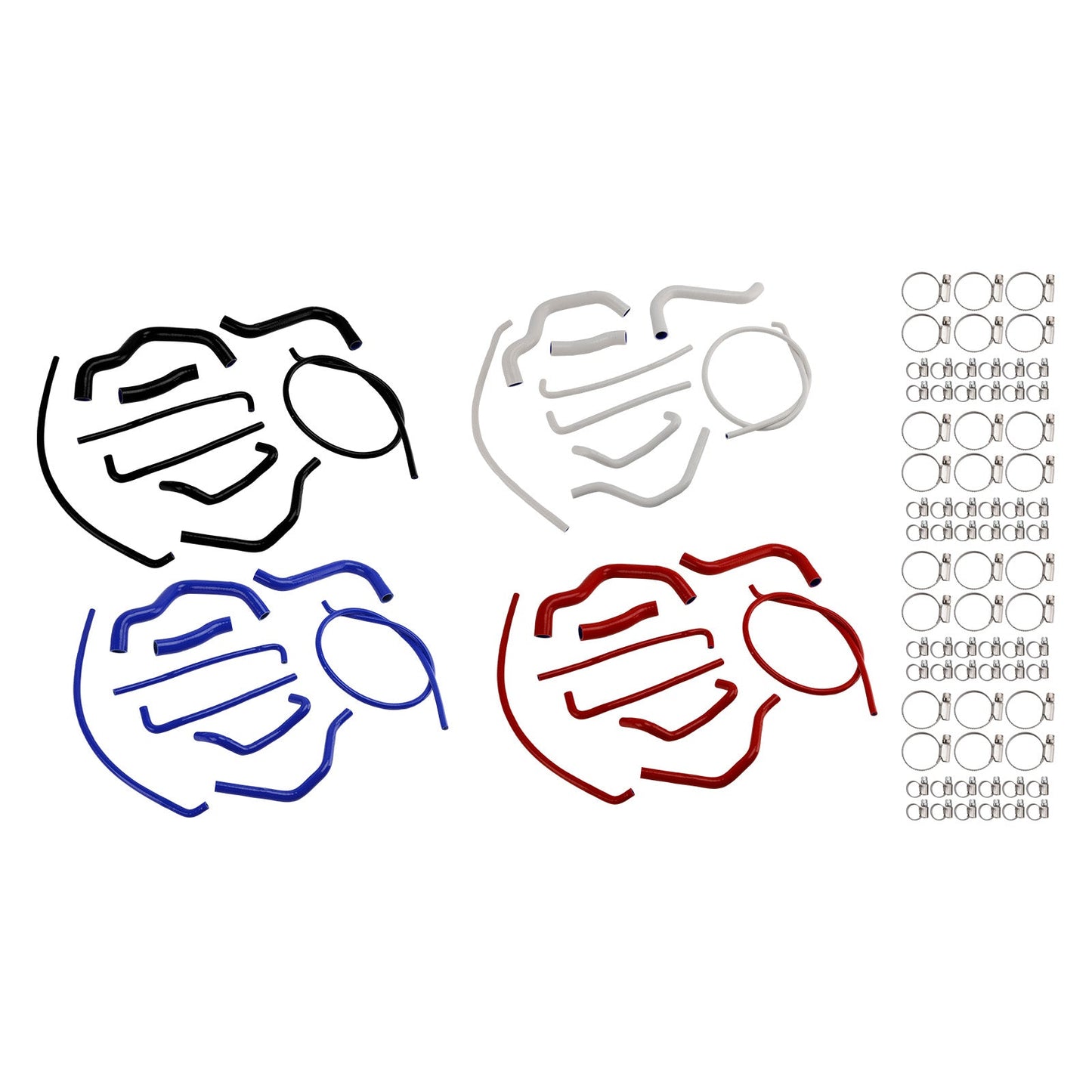 Kit di tubi flessibili in silicone per il liquido di raffreddamento del radiatore per Suzuki GSX-S750/Z 2017-2025