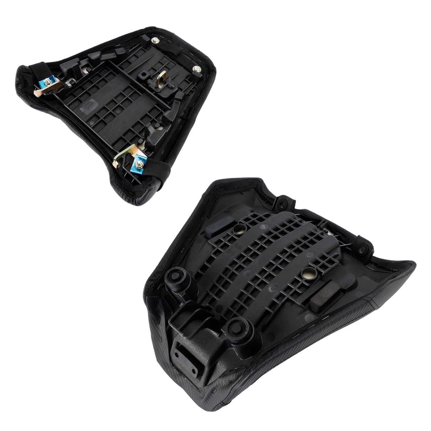 Kit sella conducente e passeggero 2024-2025 per Honda CB650R CBR650R, cuscino posteriore nero.