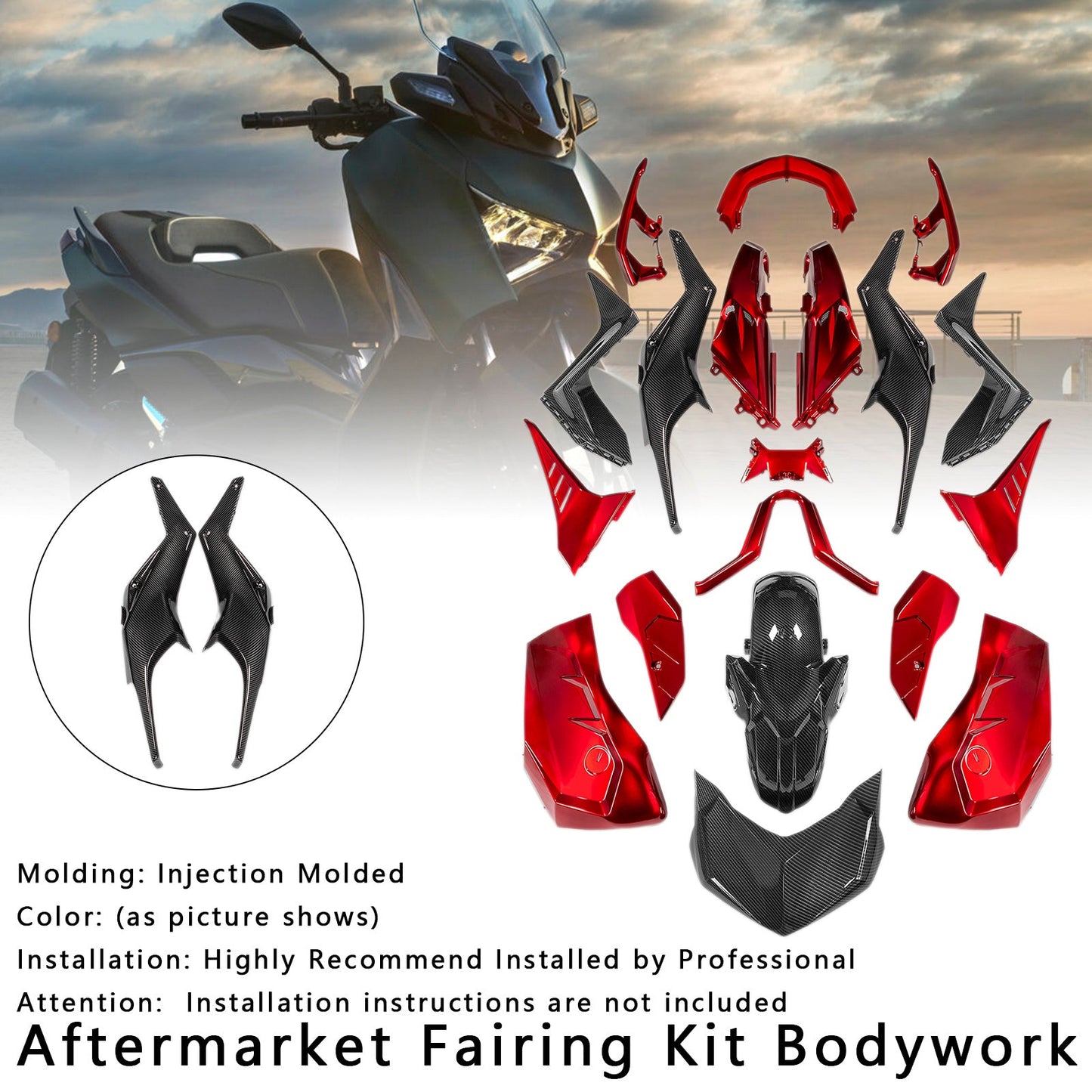 Kit carenatura carrozzeria iniezione Yamaha X-MAX 300 XMAX 2023-2024