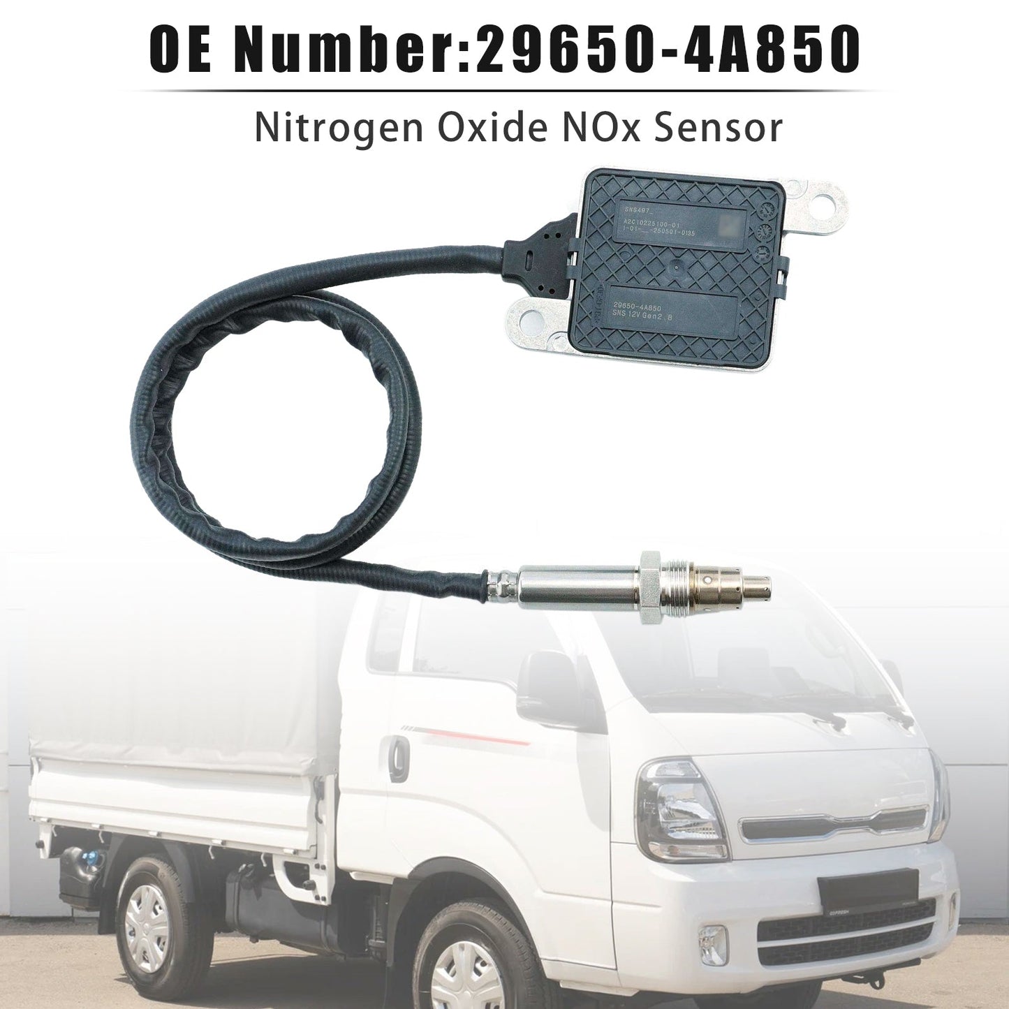 Sensore di ossido di azoto NOx 29650-4A850 per ricambi per camion Hyundai e KIA