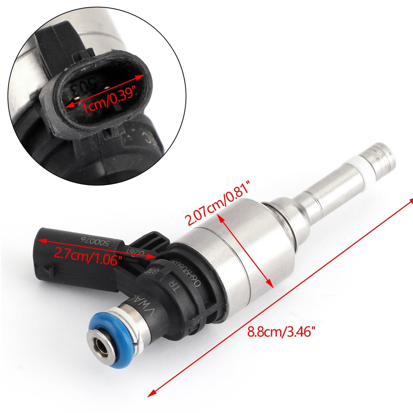 Per Audi TT A4 A3 A5 A6 Q3 Q5 06H906036G 4 pezzi iniettori di carburante Turbo 0261500076 generico