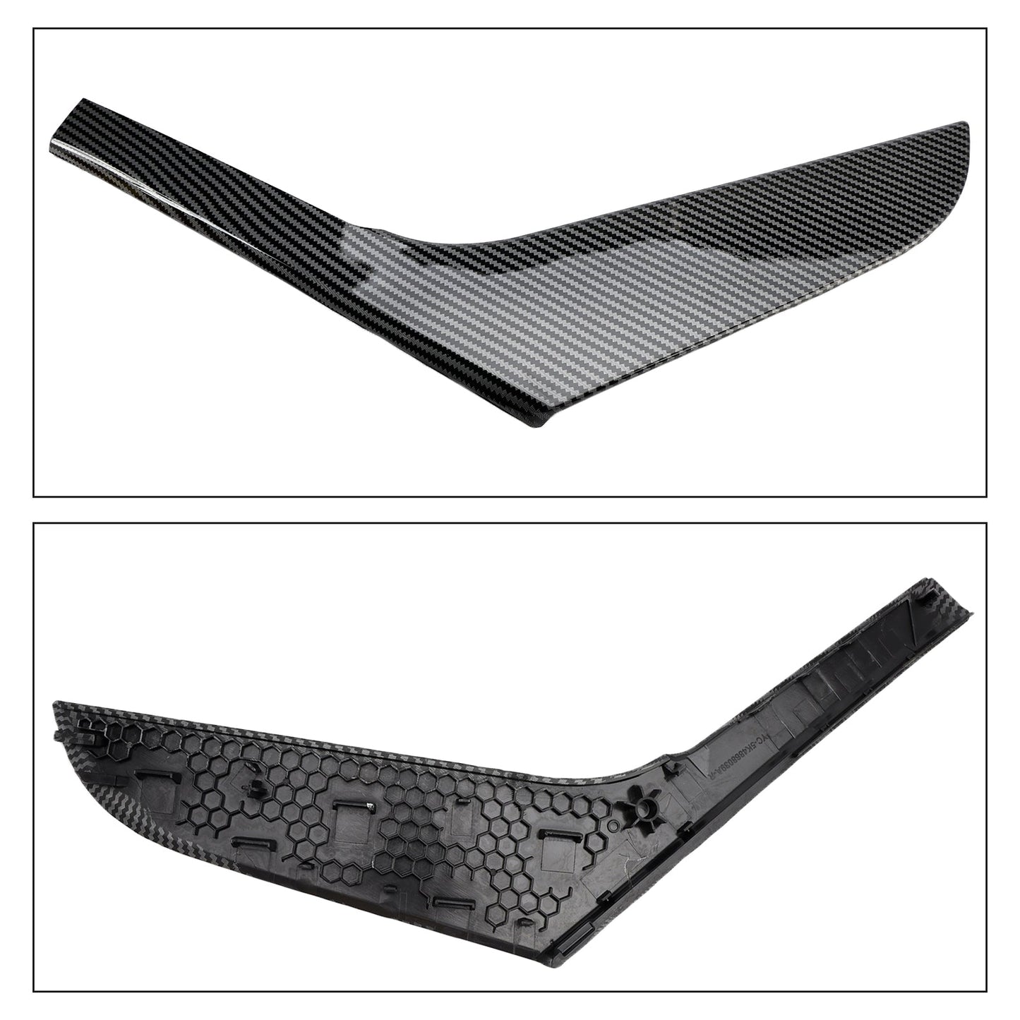 2 pezzi di rivestimento per maniglia interna della portiera sinistra e destra per VW Golf 6 MK6 2009-2013