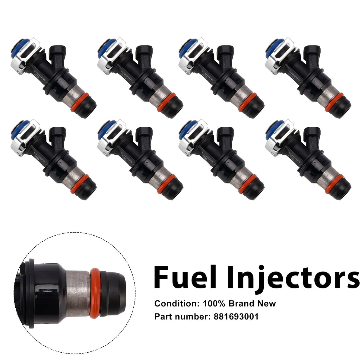 8PC 881693001 Iniettori carburante per motori MERCRUISER 8.1L 496 CID V8 GM