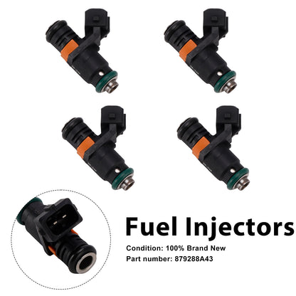 4PC 879288A43 Iniettori Carburante per Motori a Benzina Mercruiser Sterndrive 3.0L