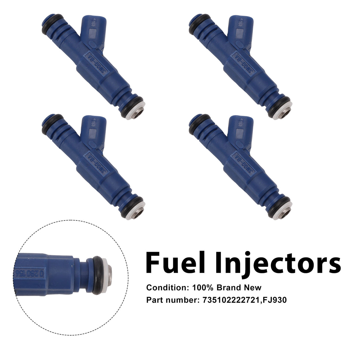 4PC Iniettori carburante FJ930 735102222721 per Mercury Mariner Ford Mazda Tribute