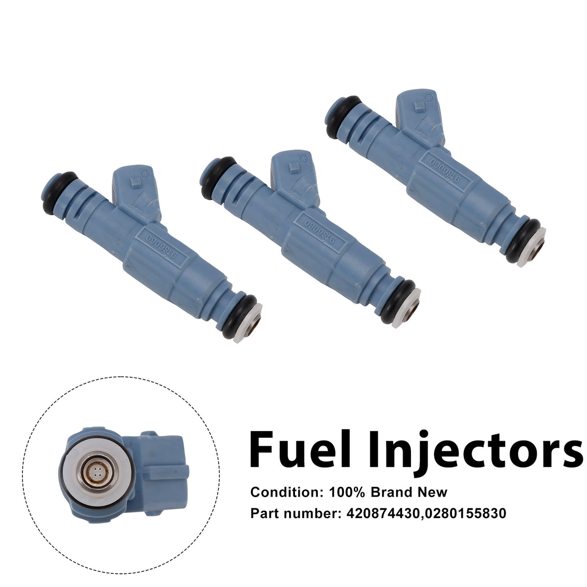 3PC 420874430 Iniettori carburante 0280155830 per Sea-Doo GTI SE GTI 130 06-11