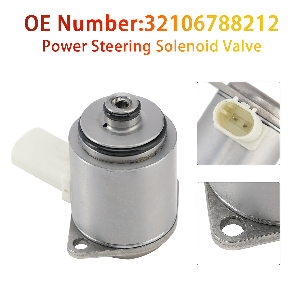 Power Steering Solenoid Valve 32106788212 Per BMW 328I 335I 09-13 535I 550I 11-16