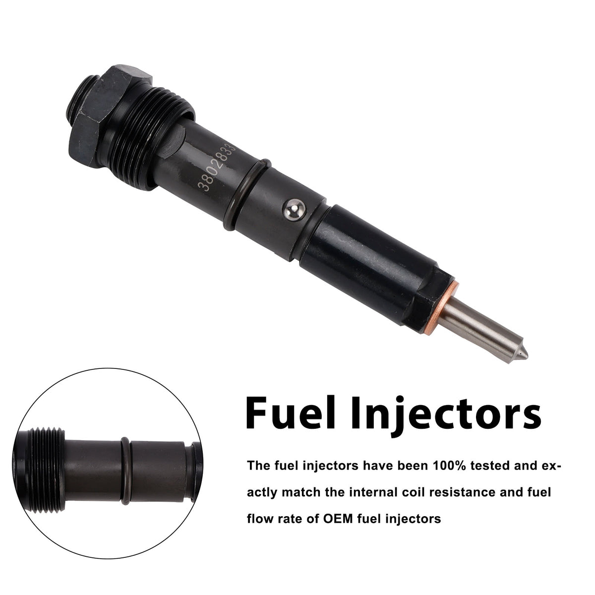 Iniettori Carburante 3865968 3802833 per Cummins Marine 6BTA 5.9L