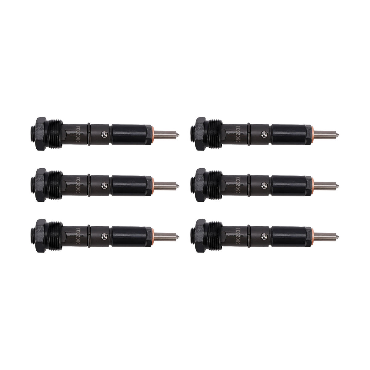6PC Iniettori Carburante 3865968 3802833 per Cummins Marine 6BTA 5.9L