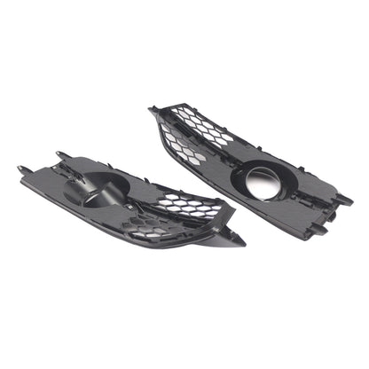Black Front Bumper Fog Light Grille Cover Bezel Per Audi S7 A7 S-Line 2012-2015