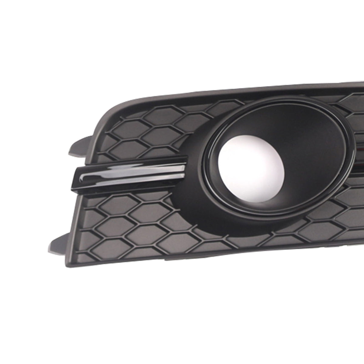 Black Front Bumper Fog Light Grille Cover Bezel Per Audi S7 A7 S-Line 2012-2015