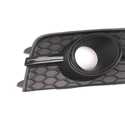 Black Front Bumper Fog Light Grille Cover Bezel Per Audi S7 A7 S-Line 2012-2015