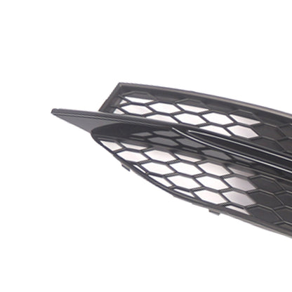 Black Front Bumper Fog Light Grille Cover Bezel Per Audi S7 A7 S-Line 2012-2015
