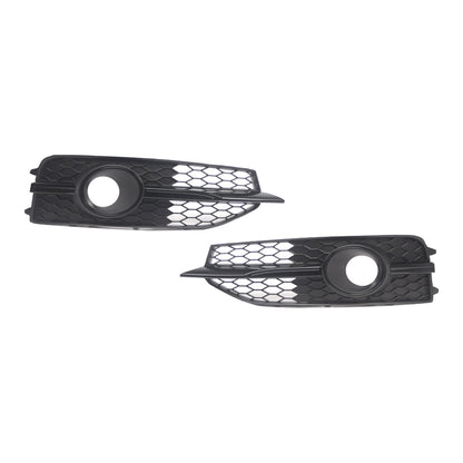Black Front Bumper Fog Light Grille Cover Bezel Per Audi S7 A7 S-Line 2012-2015