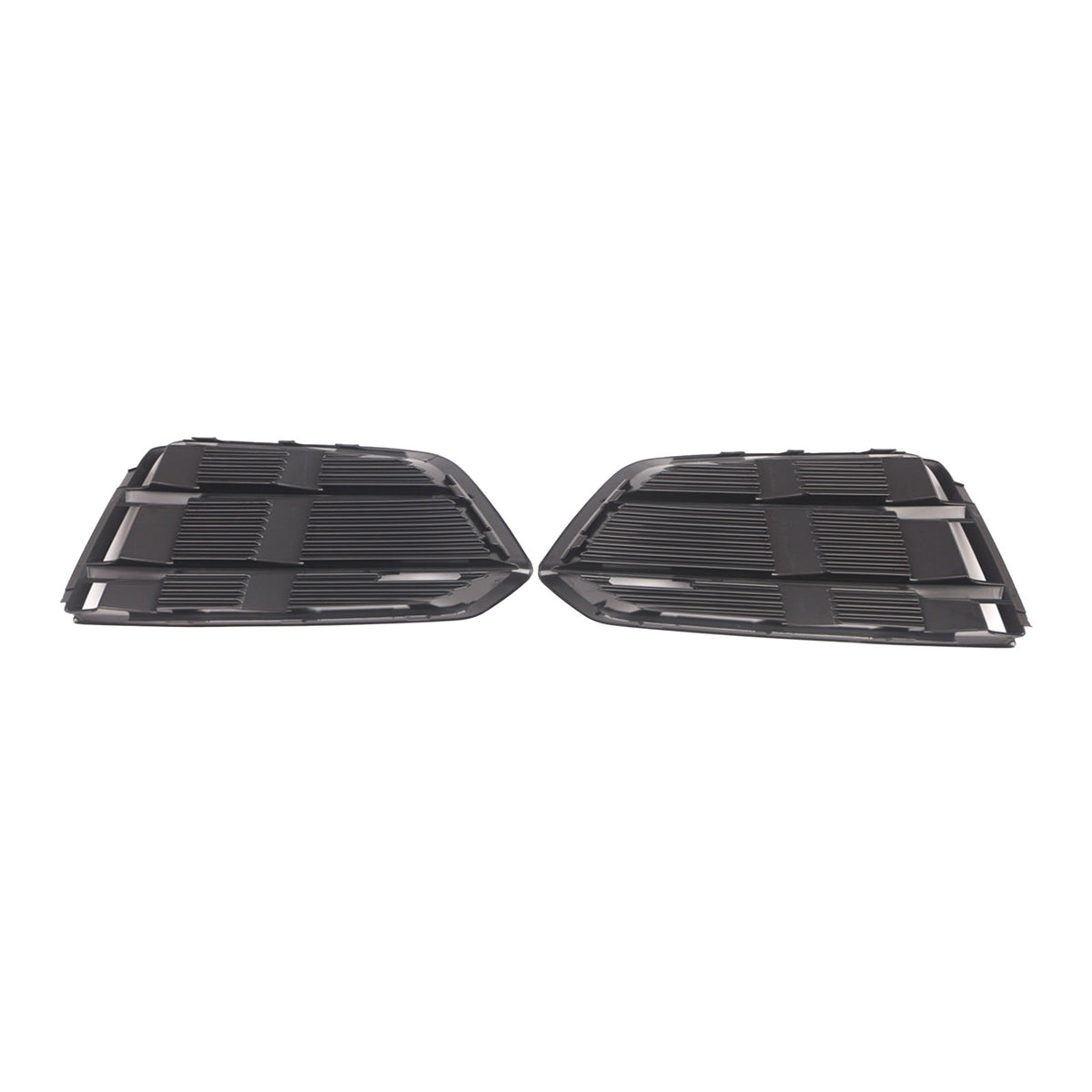 Black Front Bumper Fog Light Grille Grill Cover Bezel Per Audi A5 2017-2019