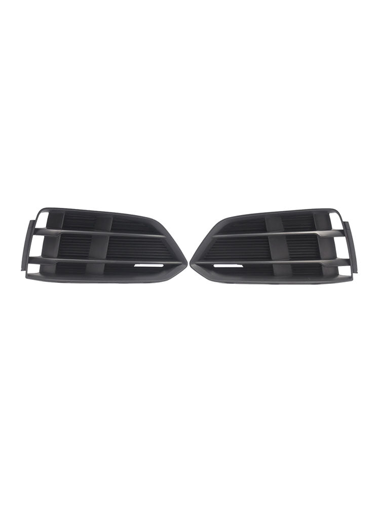 Black Front Bumper Fog Light Grille Grill Cover Bezel Per Audi A5 2017-2019