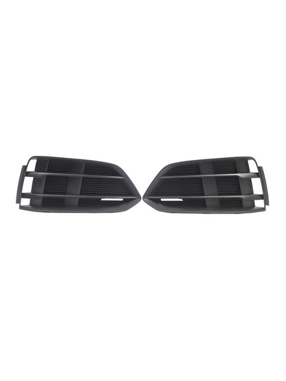 Black Front Bumper Fog Light Grille Grill Cover Bezel Per Audi A5 2017-2019