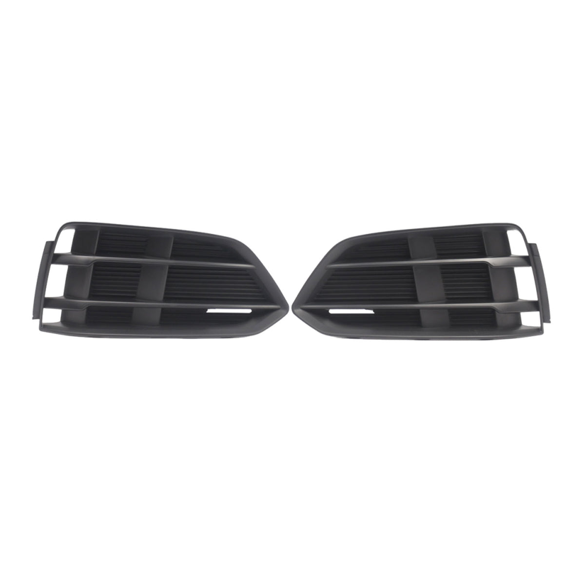 Black Front Bumper Fog Light Grille Grill Cover Bezel Per Audi A5 2017-2019