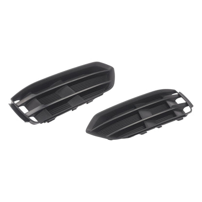 Black Front Bumper Fog Light Grille Grill Cover Bezel Per Audi A5 2017-2019