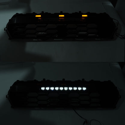 Black Front Bumper Grille Grill Per Toyota Tacoma 2024+ With Led & Light Bar