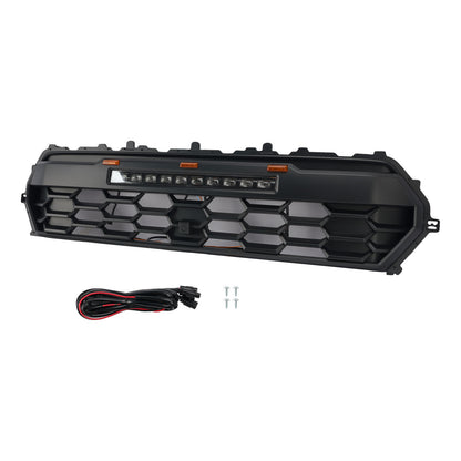 Black Front Bumper Grille Grill Per Toyota Tacoma 2024+ With Led & Light Bar