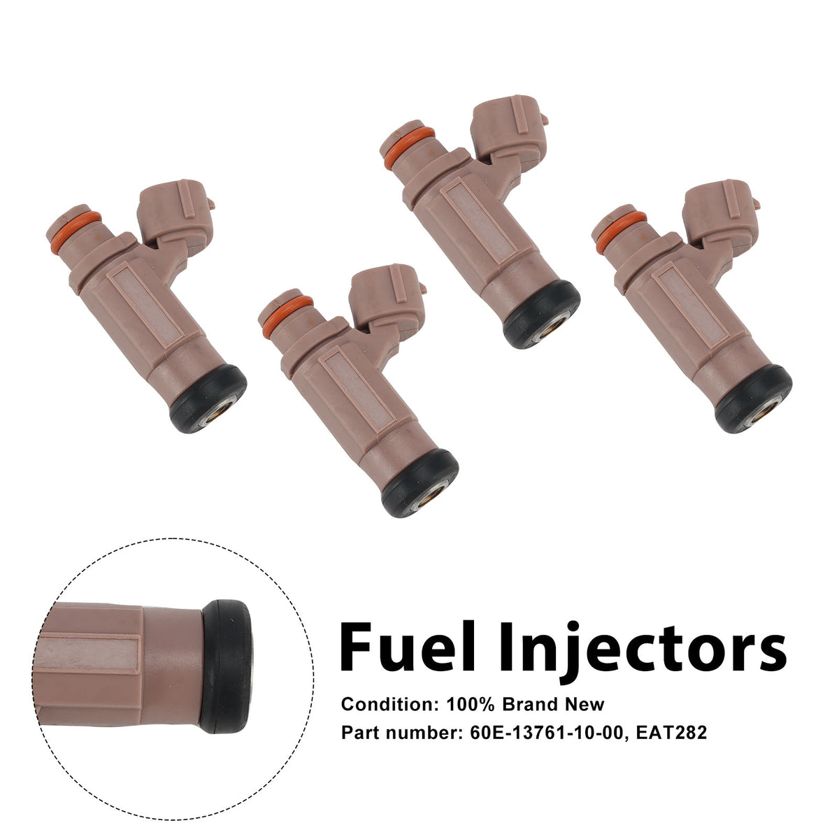 4PC Iniettori carburante EAT282 60E-13761-10-00 per moto d'acqua Yamaha FX