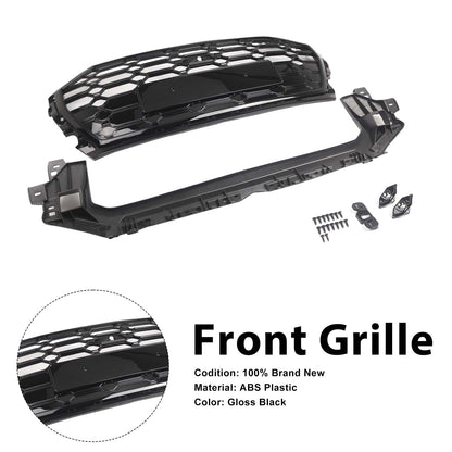 RSQ5 Style Front Honeycomb Mesh Grille Grill Per Audi Q5 SQ5 2021-2025