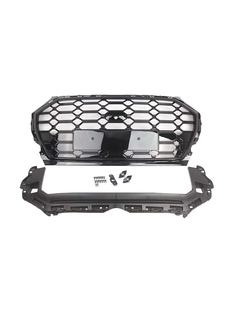 RSQ5 Style Front Honeycomb Mesh Grille Grill Per Audi Q5 SQ5 2021-2025