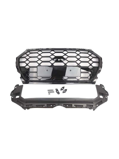 RSQ5 Style Front Honeycomb Mesh Grille Grill Per Audi Q5 SQ5 2021-2025