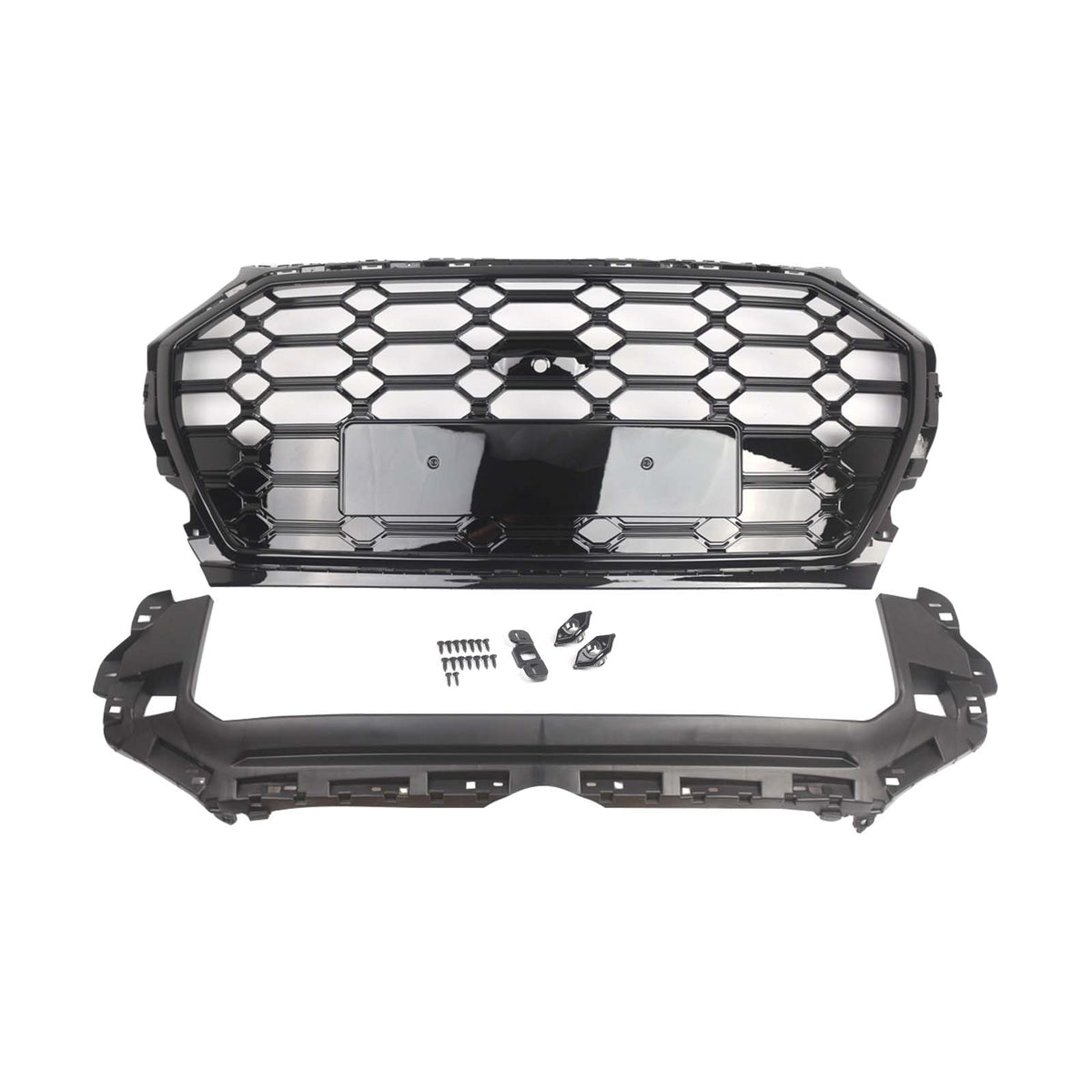 RSQ5 Style Front Honeycomb Mesh Grille Grill Per Audi Q5 SQ5 2021-2025