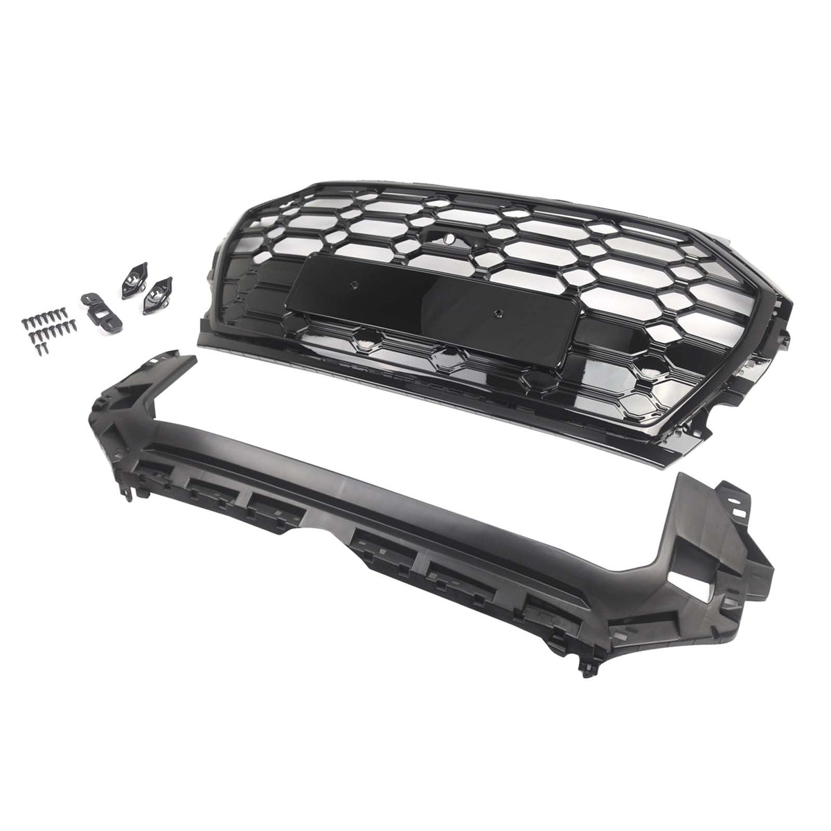 RSQ5 Style Front Honeycomb Mesh Grille Grill Per Audi Q5 SQ5 2021-2025